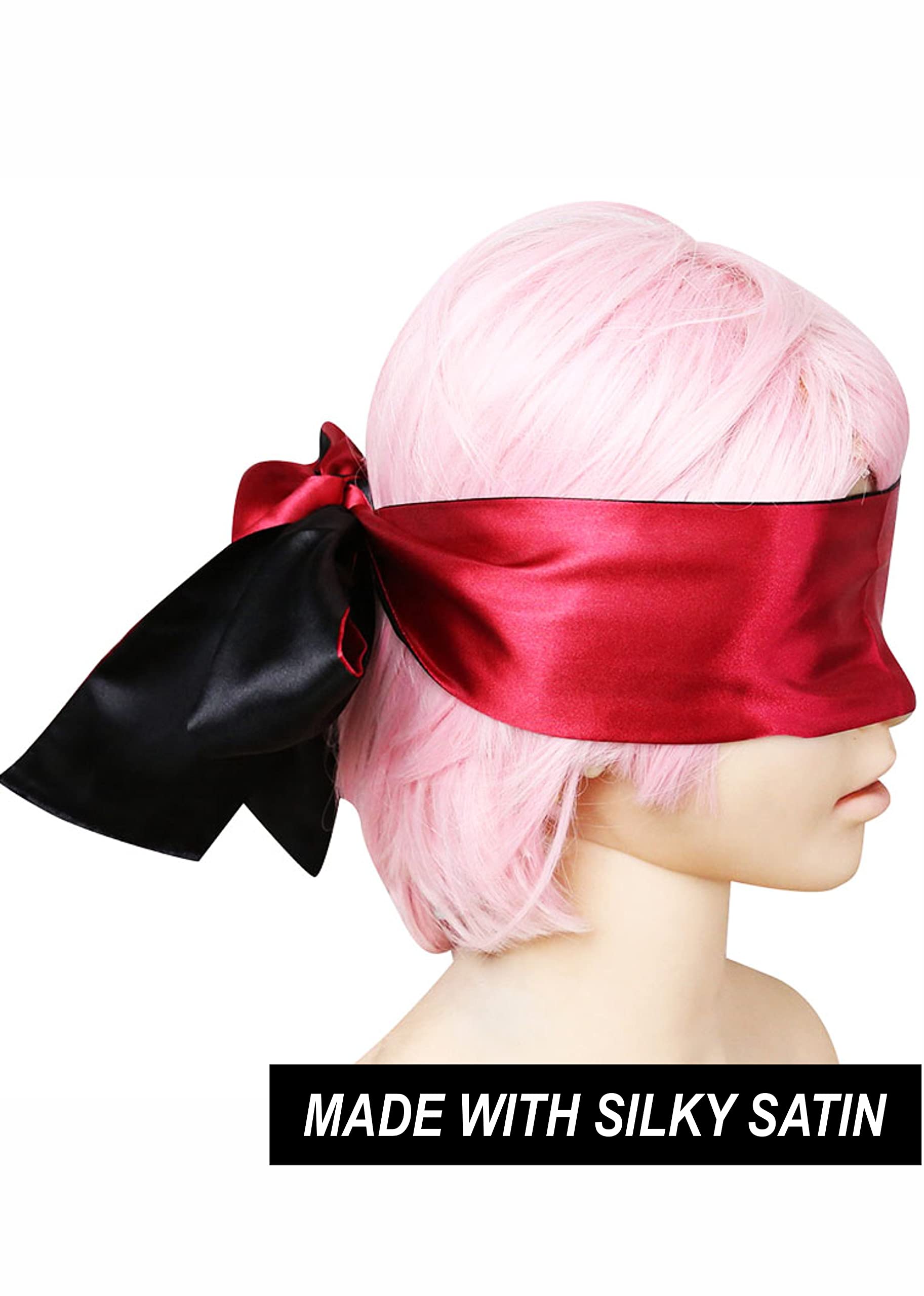 Masque Pastos: emballage satin rouge, présentation soignée et prêt à offrir.