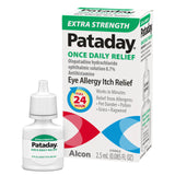 Pataday goutte-relief 24h dans la bouteille, soulage les démangeaisons oculaires.