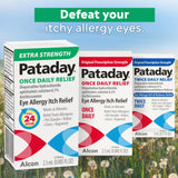 Pataday: formule avec ingrédient prescrit pour les allergies oculaires.