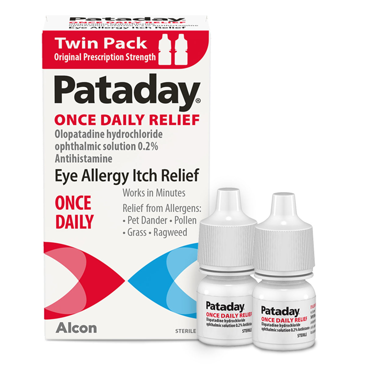 Pataday: pack de gouttes oculaires pour soulager les démangeaisons oculaires.