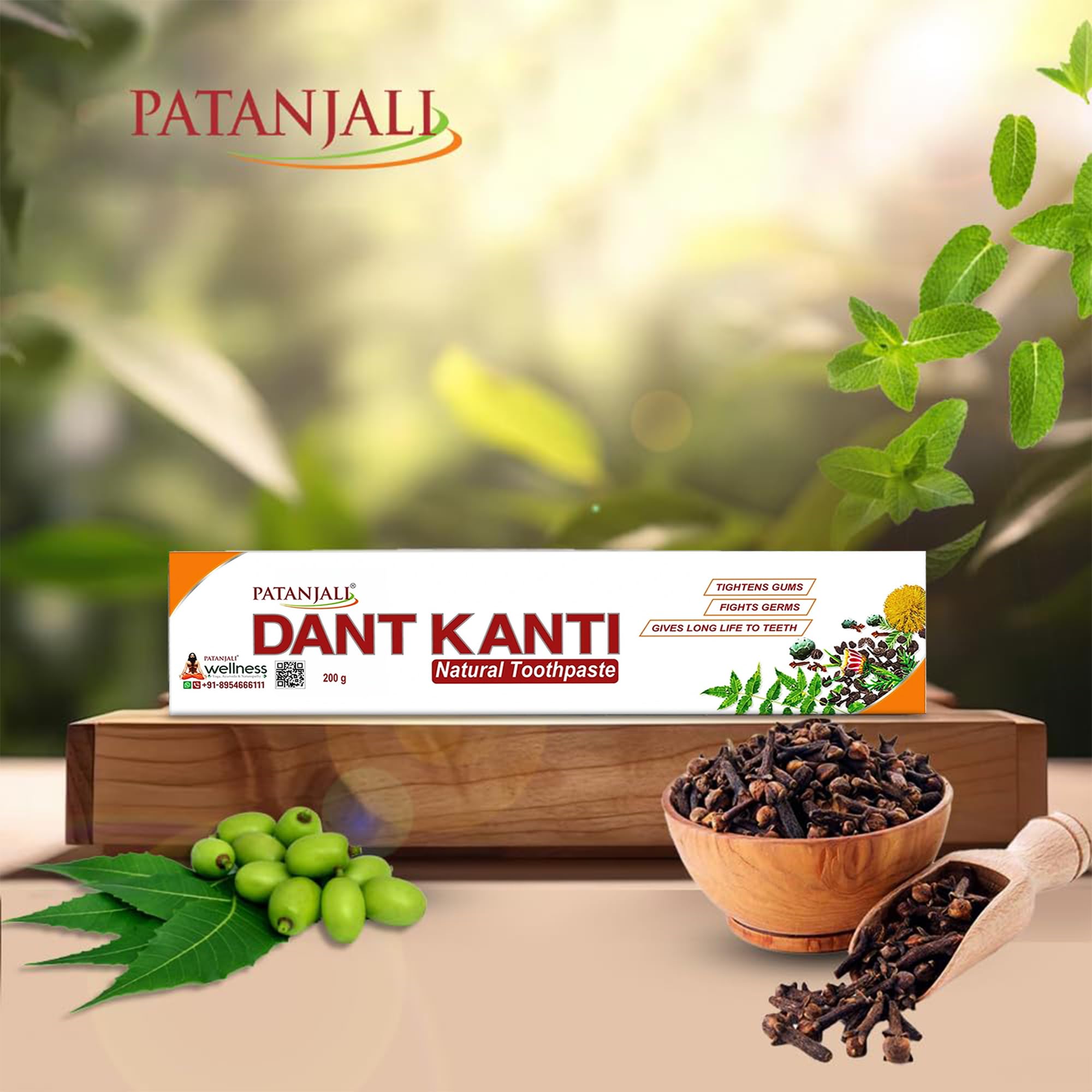 Patanjali Dant Kanti – usage quotidien facile à intégrer à la routine matin et soir.