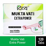 Étiquette et emballage Patanjali Divya Mukta Vati, emballage sûr et clair pour votre routine.