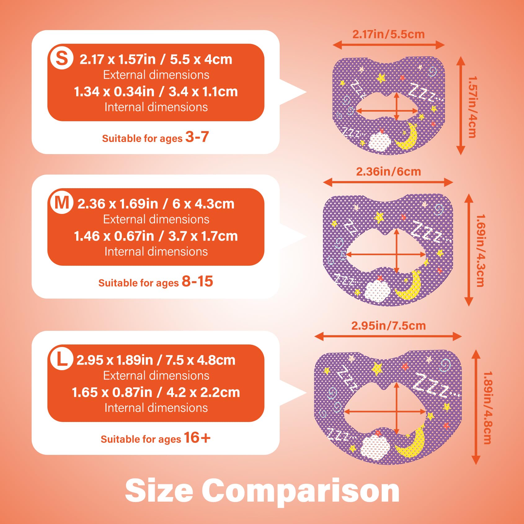 Patch correction respiration buccale multi-scènes, pratique pour rhinites.
