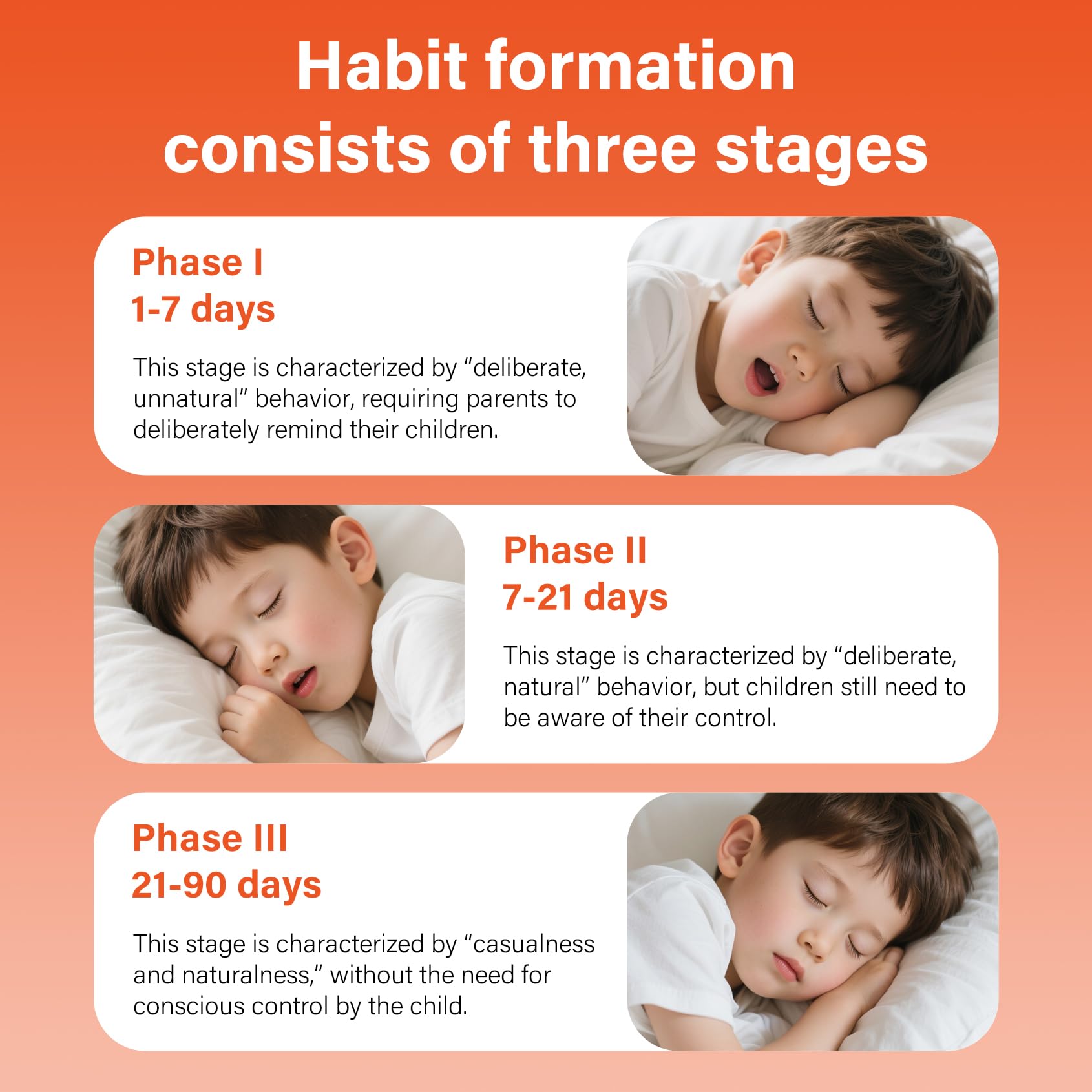 Patch correction respiration buccale retrait sans résidu, peau respectée.