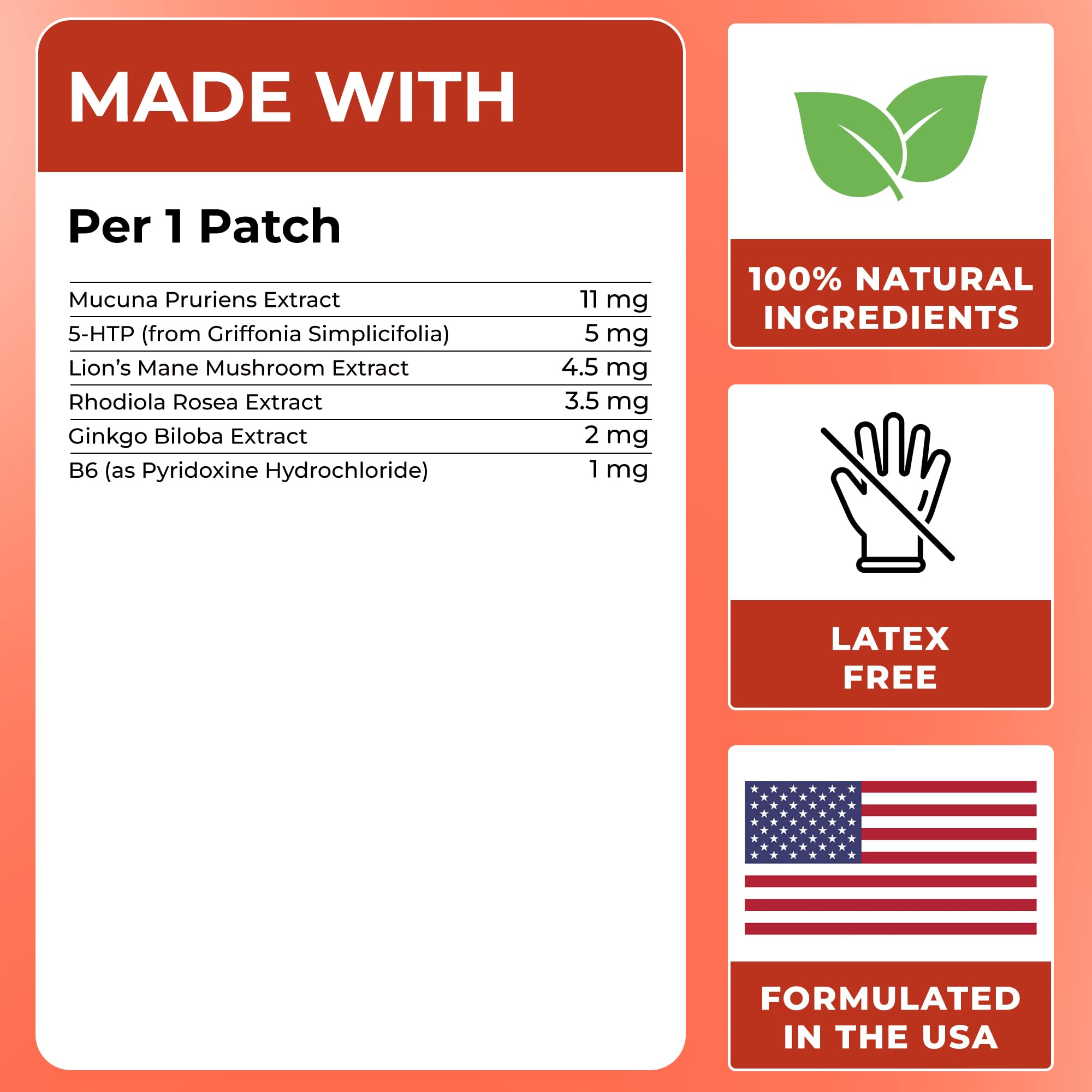 Patch4U patch 5-HTP, équilibre humeur et bien-être potentiel.
