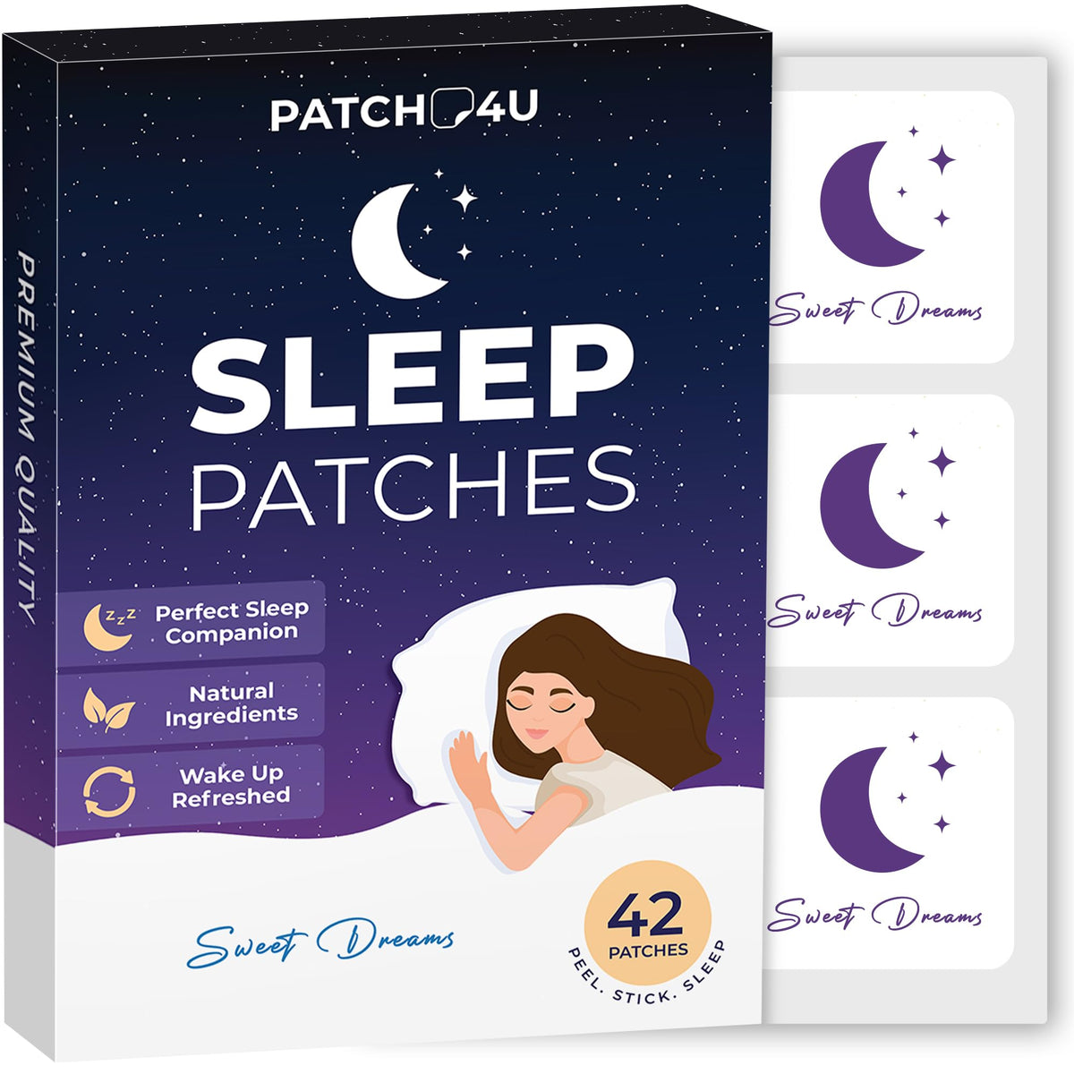 Patch4U Sleep Patch : application sur le bras pour une pose simple et discrète.