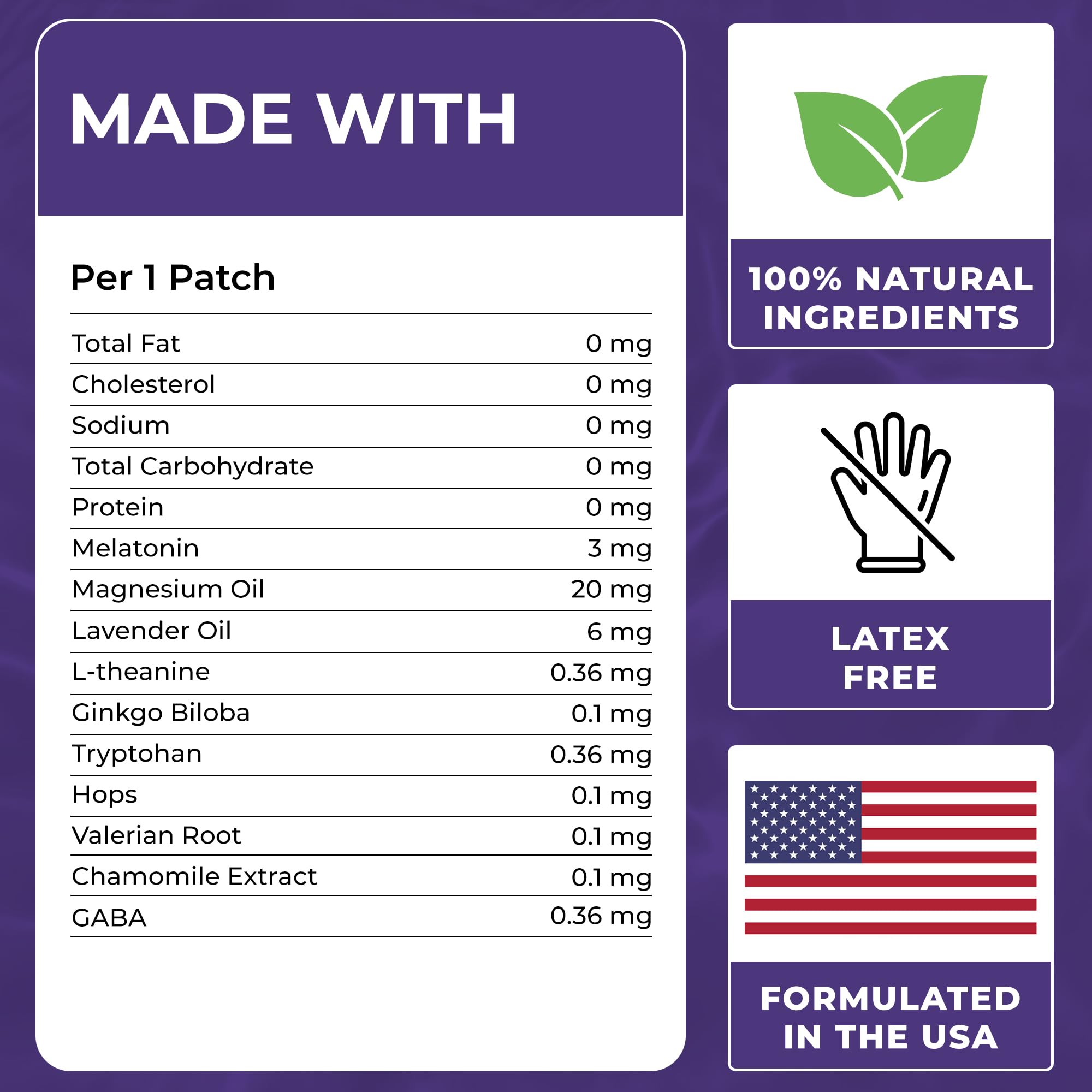 Patch4U Sleep Patch : réveil plus frais grâce à une nuit plus reposante.