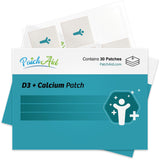 PatchAid D3/ Calcium Plus: patch d’application confortable pour un usage quotidien.