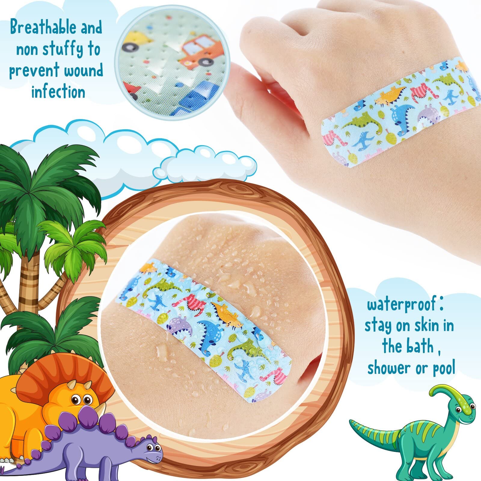 Bandages Patelai emballés individuellement, hygiène et traçabilité garanties.