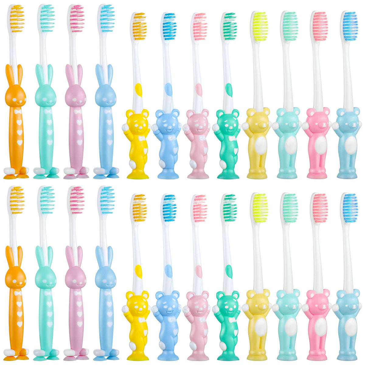 Brosse Patelai enfant Lapin bleu, nettoyage en douceur et jeu engageant.