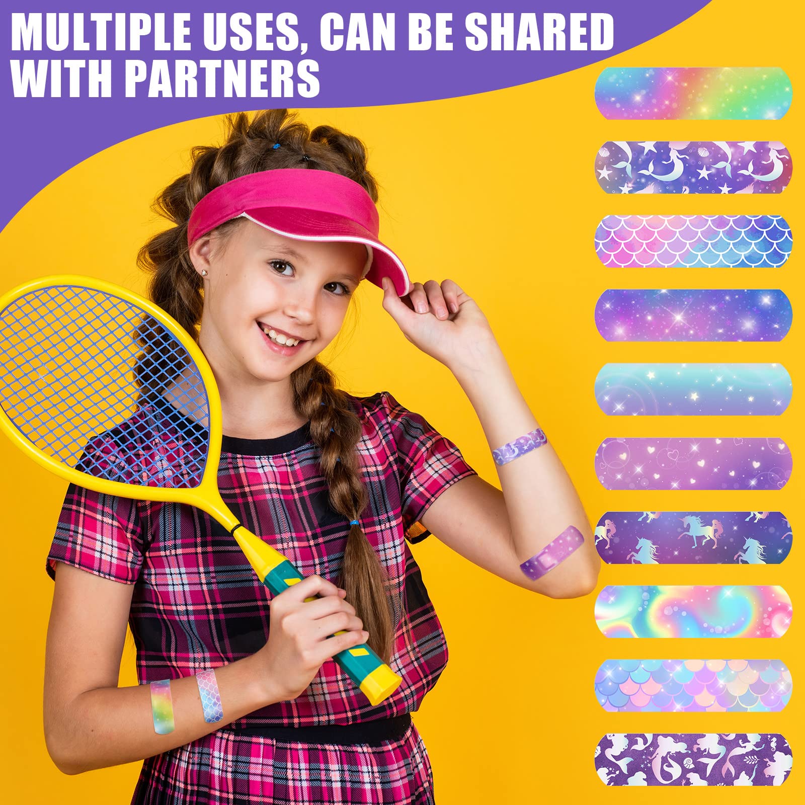Pansements Patelai usage quotidien, kit pratique pour la maison et l’école.