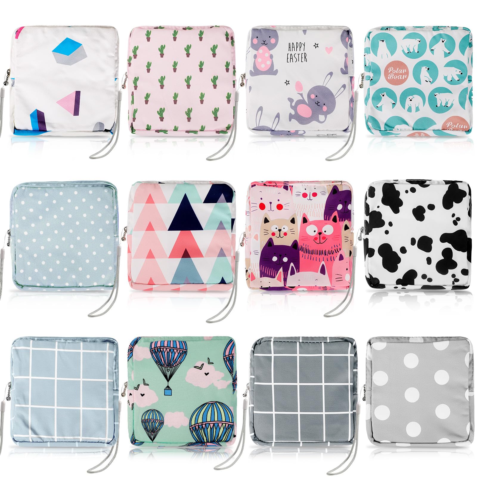 Paterr sac-rangement-protections-hygieniques-12-pochettes, rangement discret et hygiénique.
