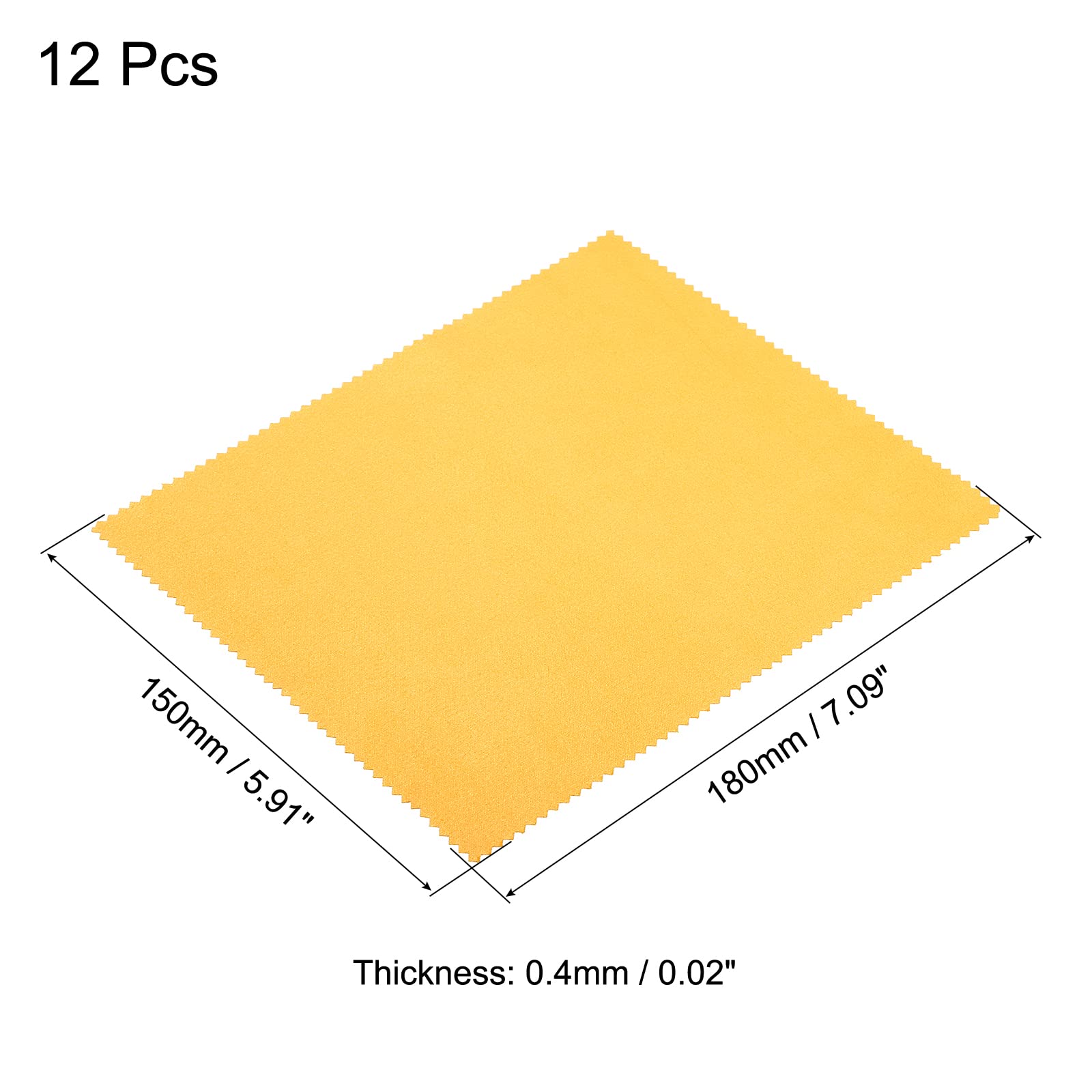 PATIKIL chiffon microfibre jaune pour lentilles et caméras, haute absorption