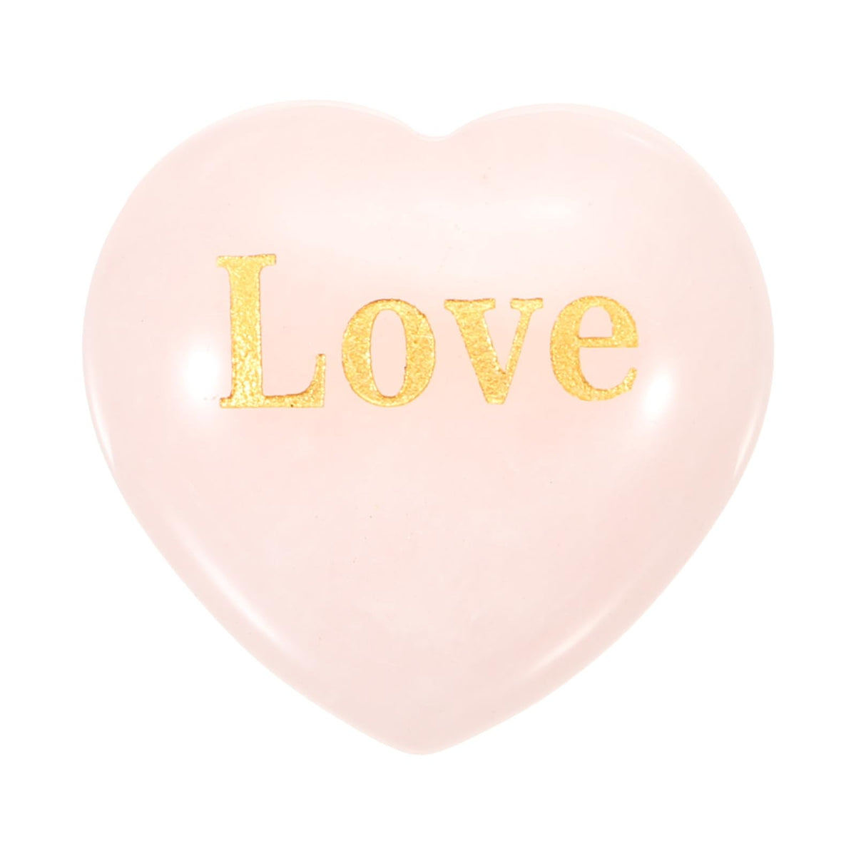 PATIKIL cœur rose poli 1,2 pouce, parfait comme bijou discret ou outil de méditation.