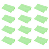 PATIKIL lingettes microfibre pour lunettes vertes, lot de 12 dans pochette individuelle.