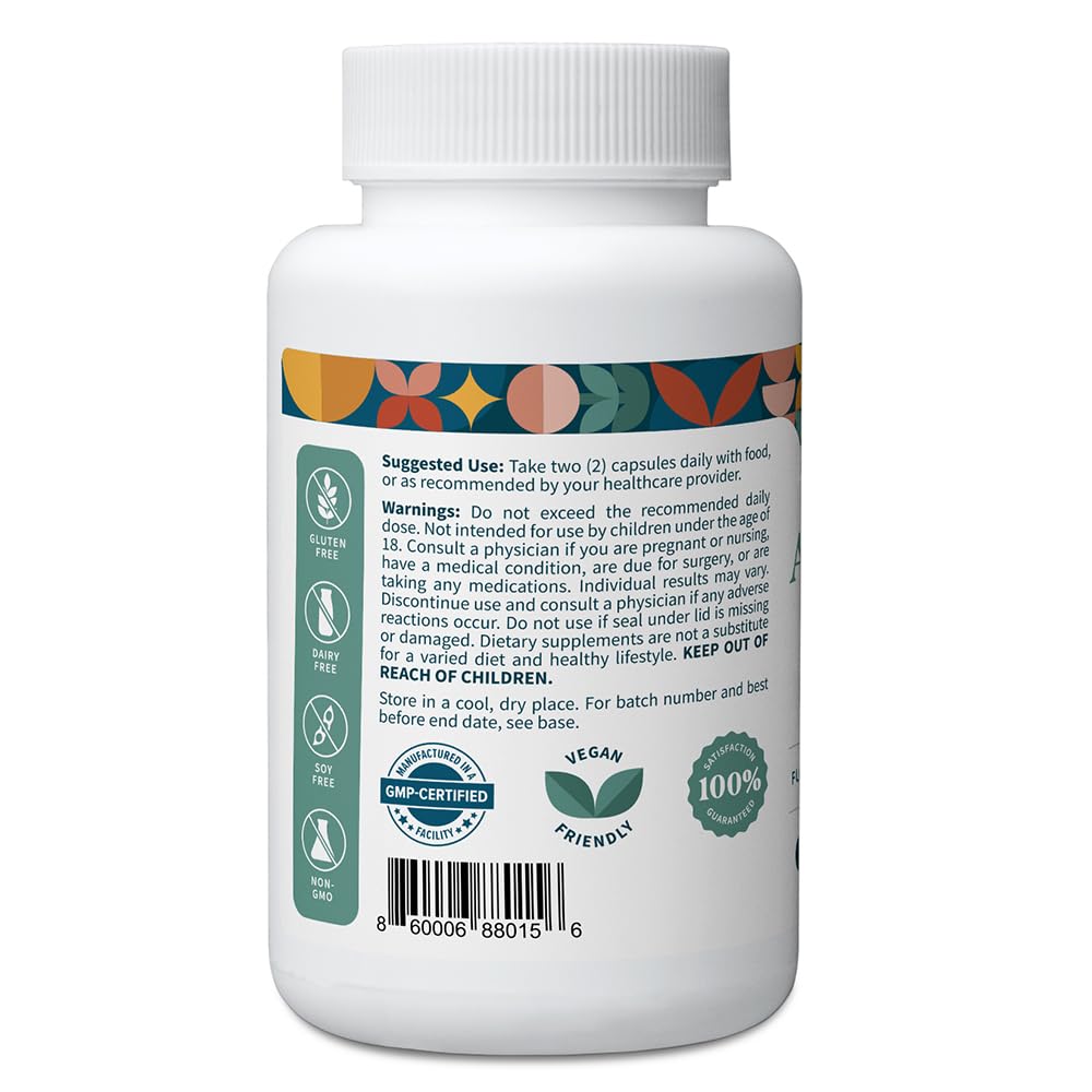 Pattern Wellness Ashwagandha Complex - gelules sur fond neutre, énergie et vitalité possibles.