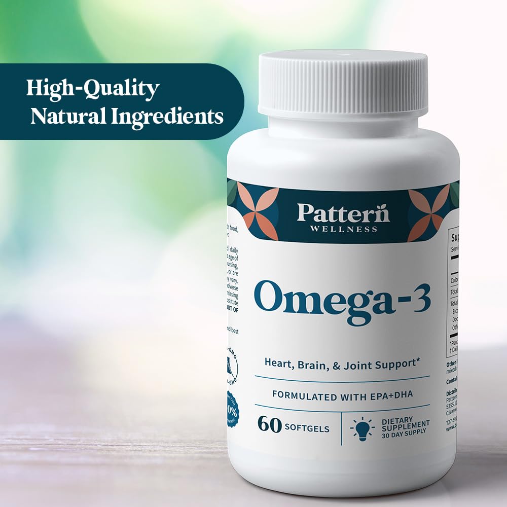 Pattern Wellness Omega-3, sans lactose