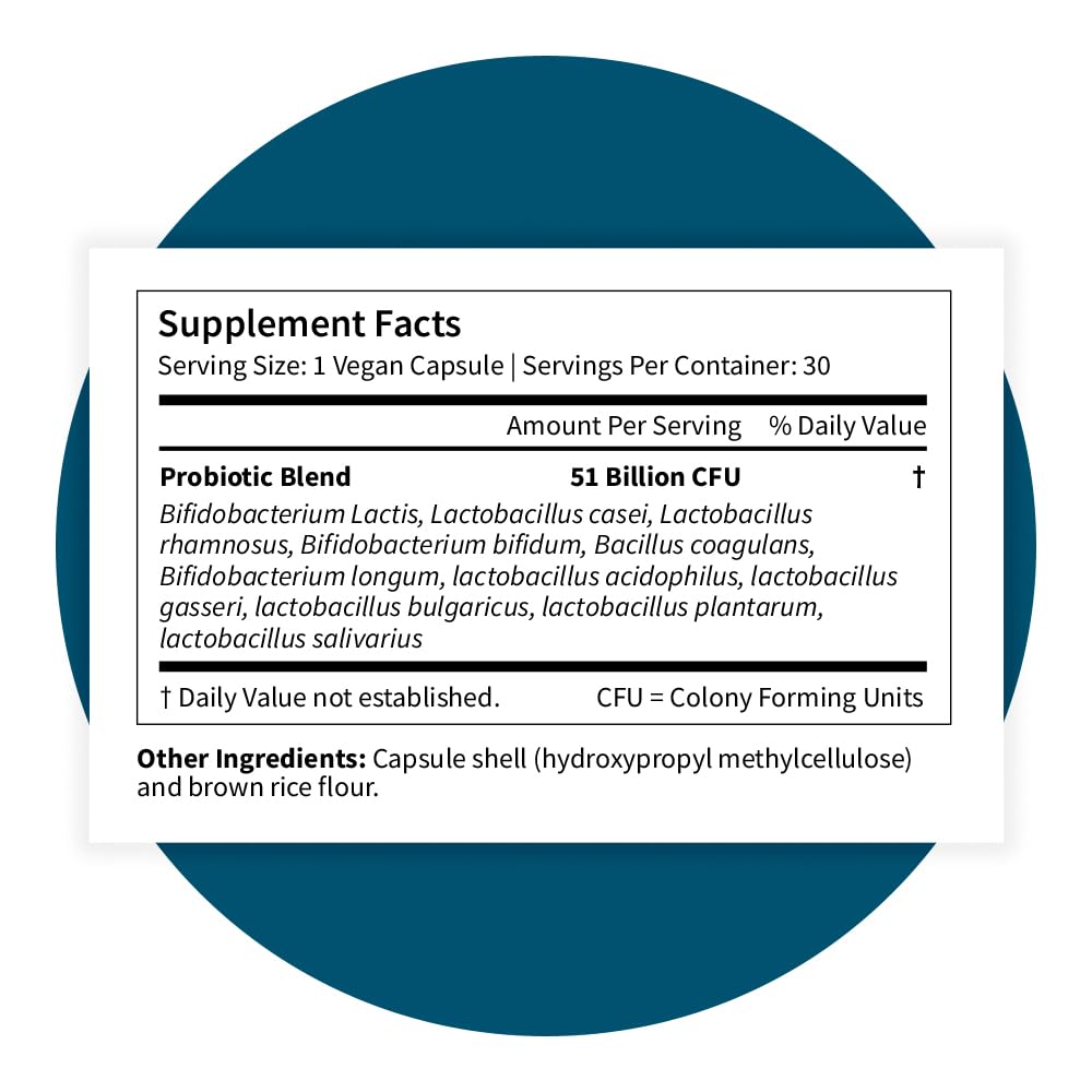 Pattern Wellness Probiotiques: ingrédients conscients pour le bien-être intestinal potentiel.