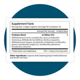 Pattern Wellness Probiotiques: ingrédients conscients pour le bien-être intestinal potentiel.