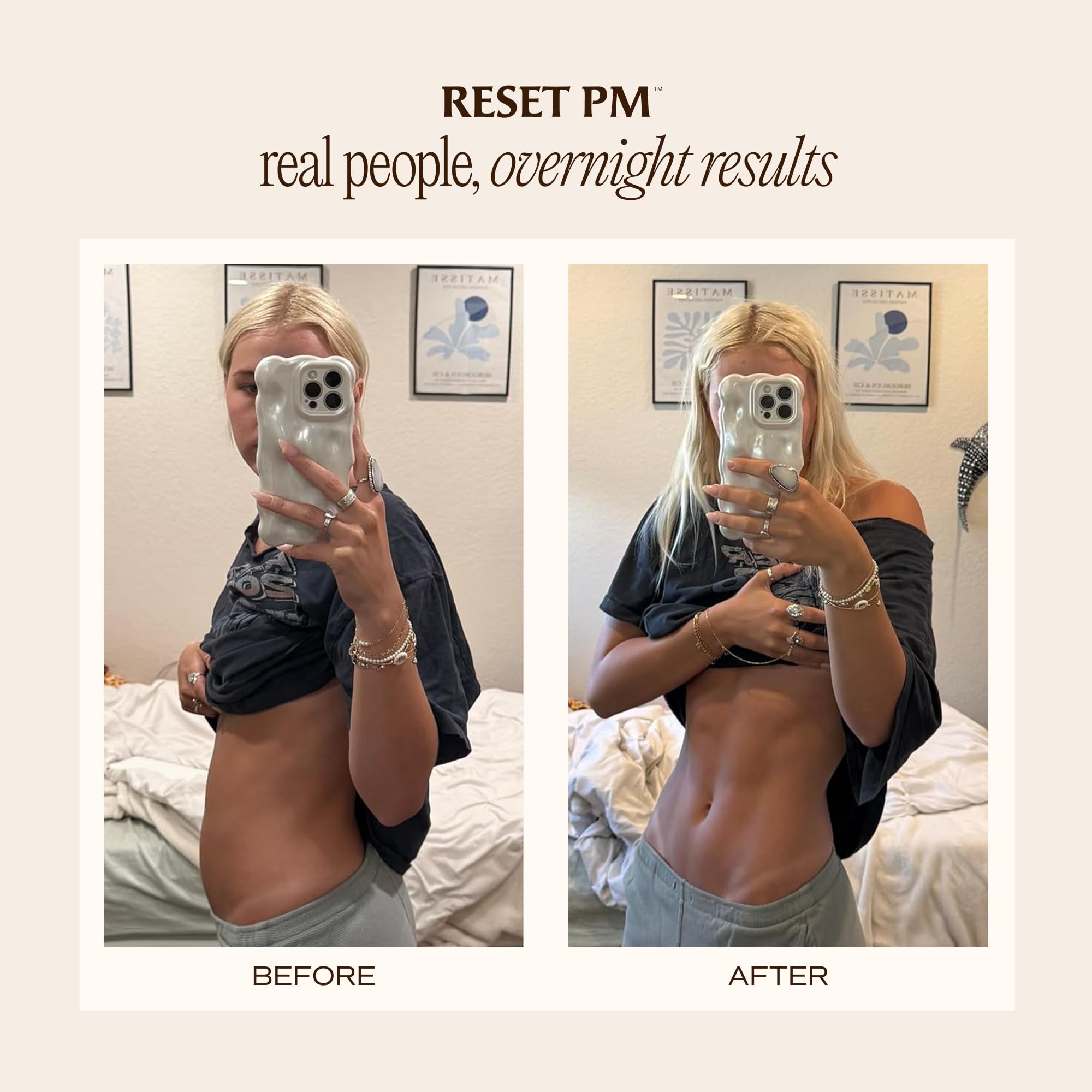 Capsules végétariennes Paulina Fitness Reset faciles à avaler et à prendre le soir.