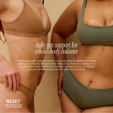 Paulina FITNESS Reset Daily: étiquette indiquant vegan et composition prudente