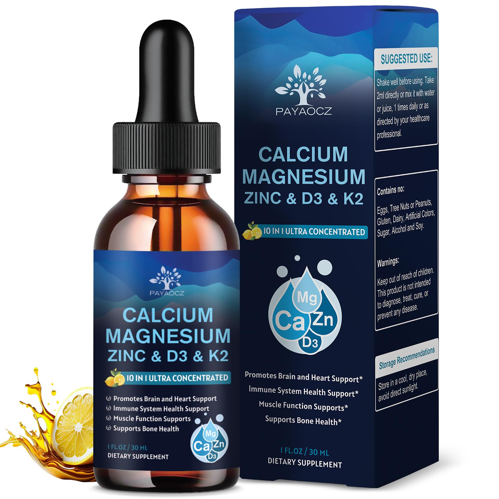 Gouttes PAYAOCZ en bouteille pour soutien osseux et immunitaire.