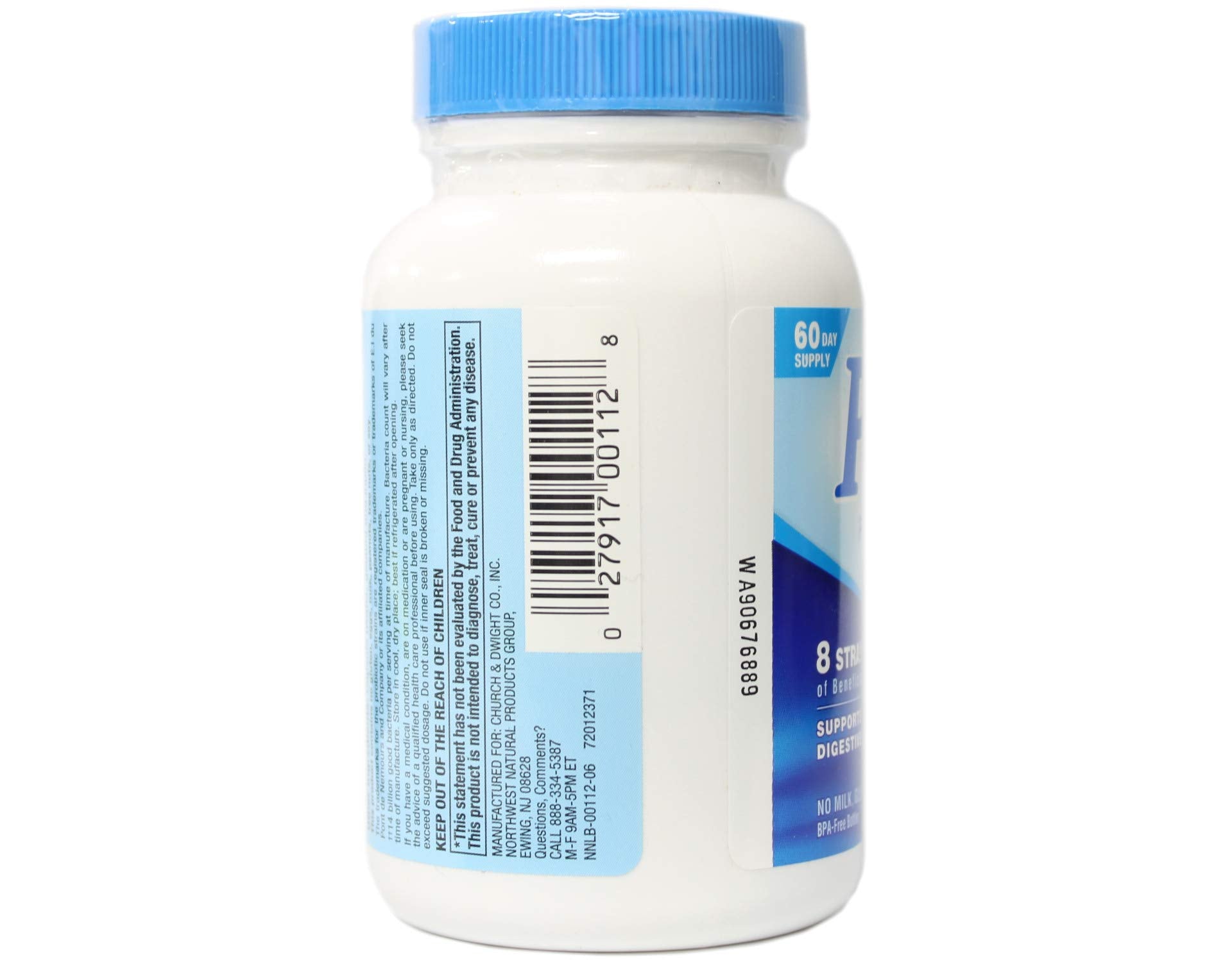 PB8 Probiotic – Capsules faciles à avaler pour une assimilation pratique.