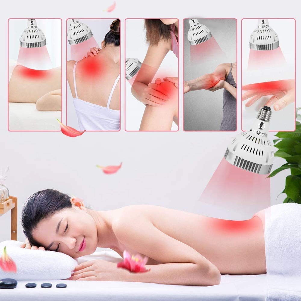 PDGROW lampe rouge 660nm-850nm - visage et cou: routine bien-être.