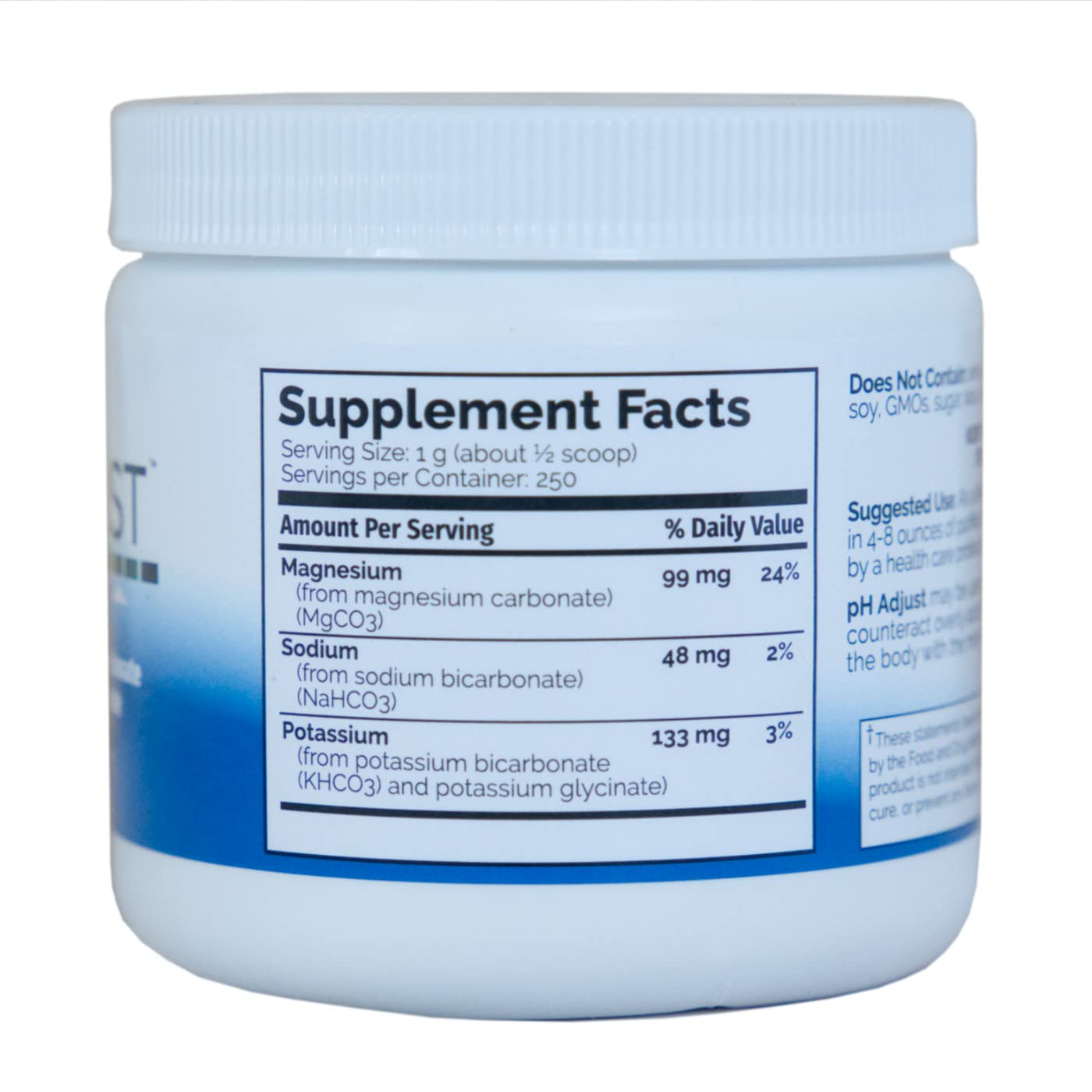 PDI Health – poudre fine pH Adjust, mélange facile dans l'eau ou un jus.