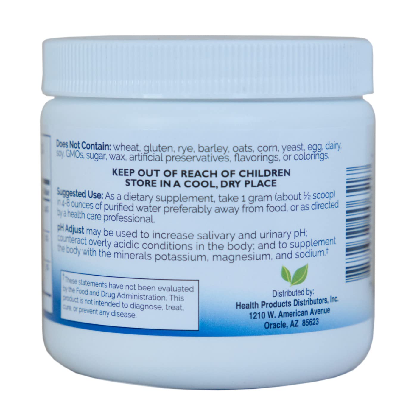 PDI Health – sels potassium-sodium-magnésium, ingrédients clés pour l'équilibre du pH.
