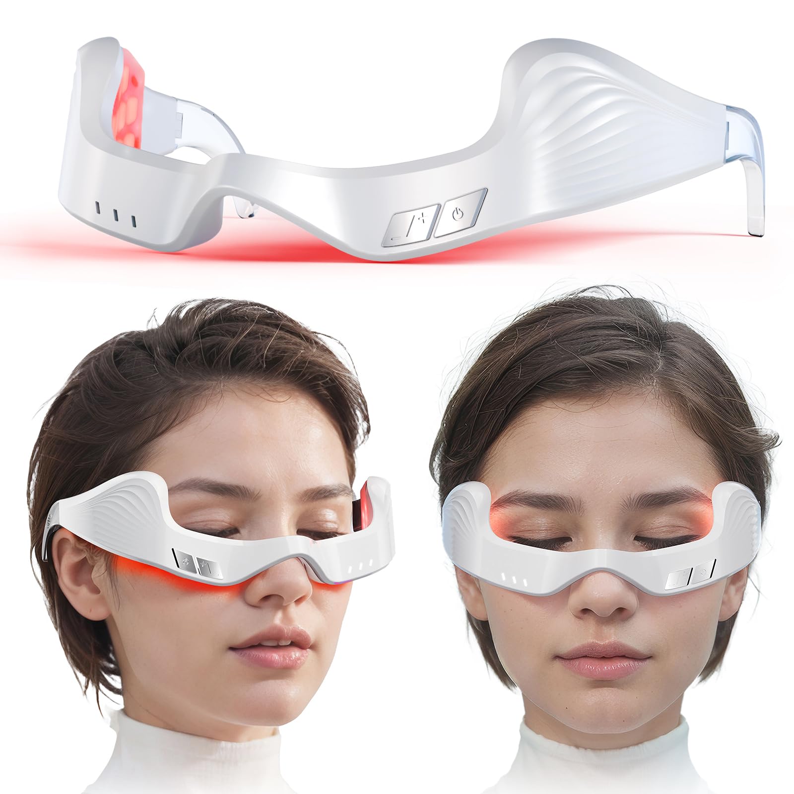 PDTVERA, appareil thérapie lumière rouge pour les yeux fatigués, expérience spa à domicile.