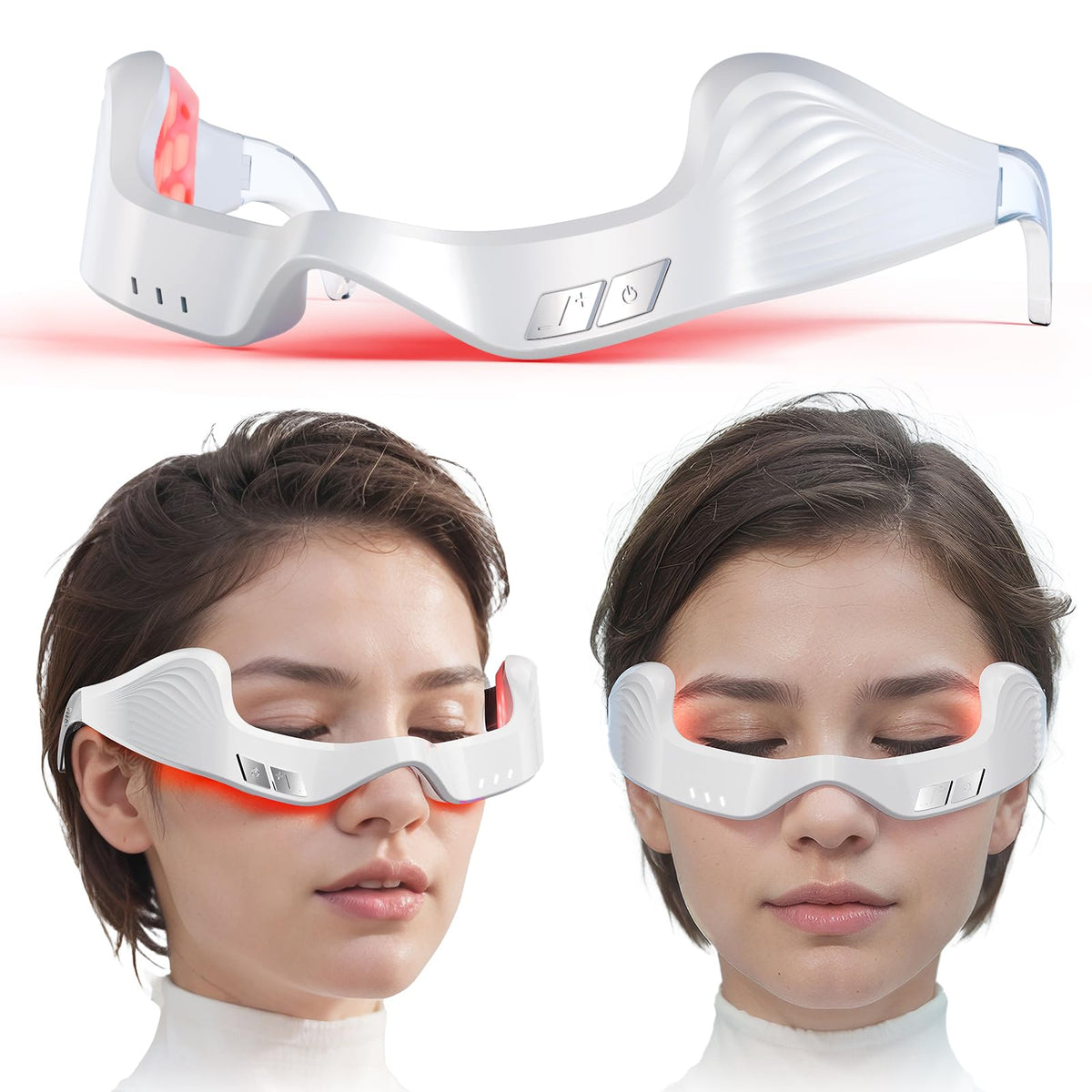 PDTVERA, appareil thérapie lumière rouge pour les yeux fatigués, expérience spa à domicile.