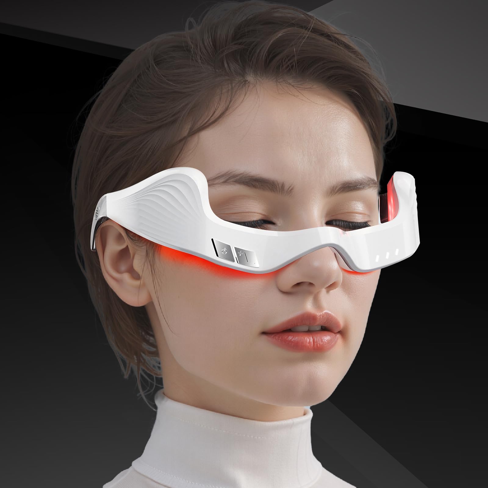 PDTVERA, thérapie lumière rouge visage, utilisation simple et relaxante.