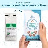 PE Premium Enema Café biologique préparation et versement faciles pour votre rituel.