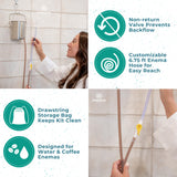 PE Premium Enema, options de nettoyage eau et café, adaptabilité à votre routine.