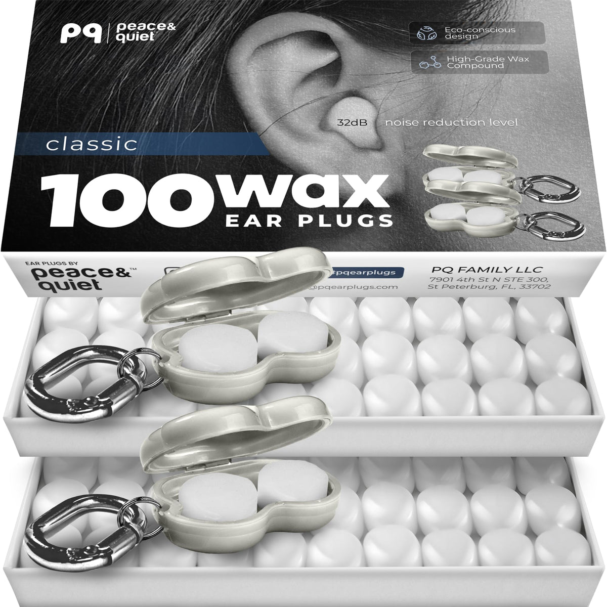 Peace&Quiet PQ100 bouchons d’oreilles dormeurs pour un sommeil plus paisible