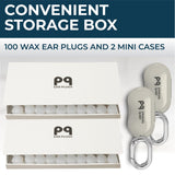 Peace&Quiet PQ100 bouchons pour la nage, protection contre l’eau pendant la baignade