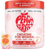 Peach Perfect Créatine poudre, dose et saveur limonade rose, idéal pour l'entraînement.