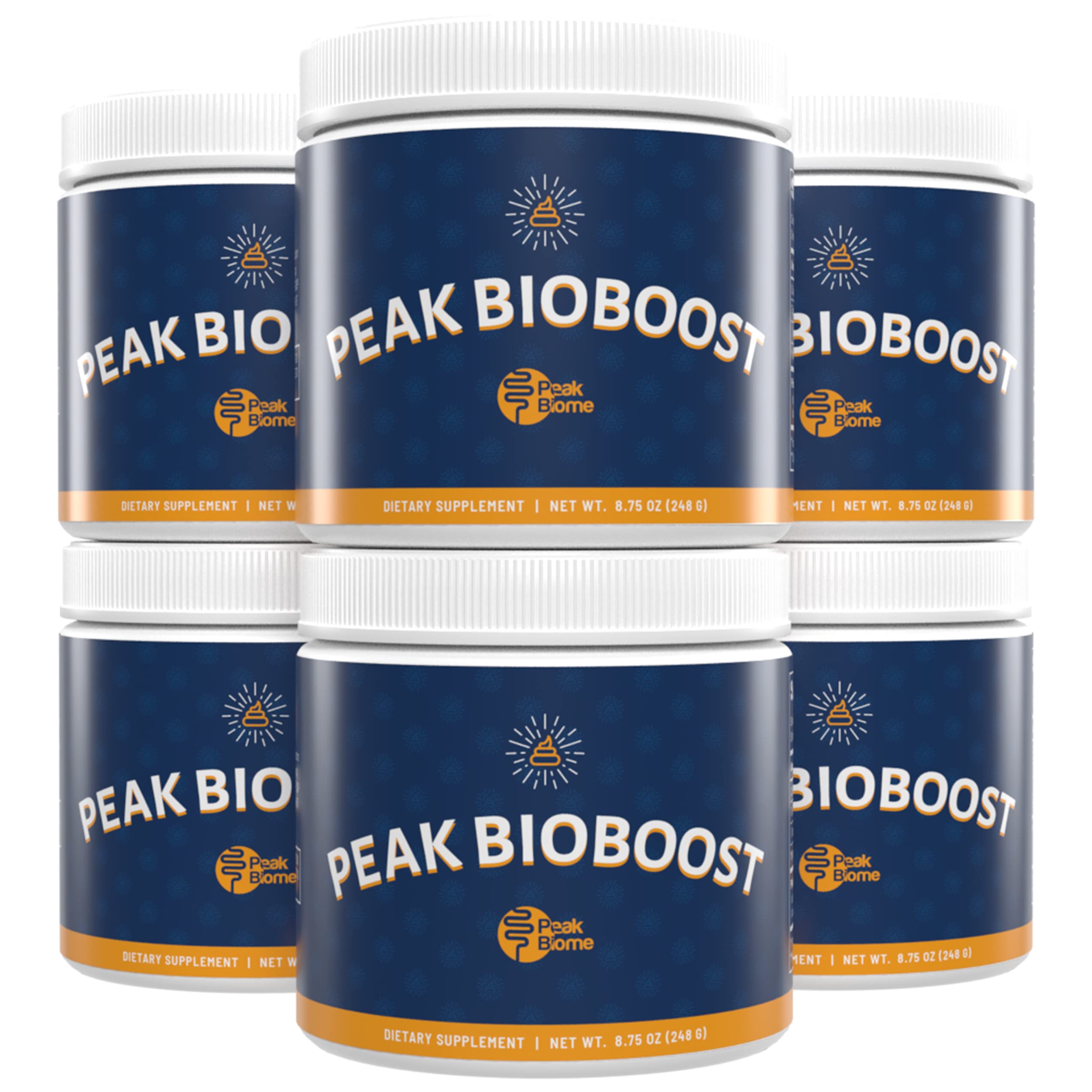 Peak BioBoost: poudre prébiotique sans arôme se mélange facilement dans vos boissons.