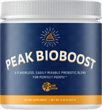 Peak Biome Peak BioBoost – bouteille avec doseur, pratique pour un apport prébiotique quotidien.