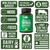 Capsules thyroïde brute Peak Performance faciles à intégrer dans la routine.