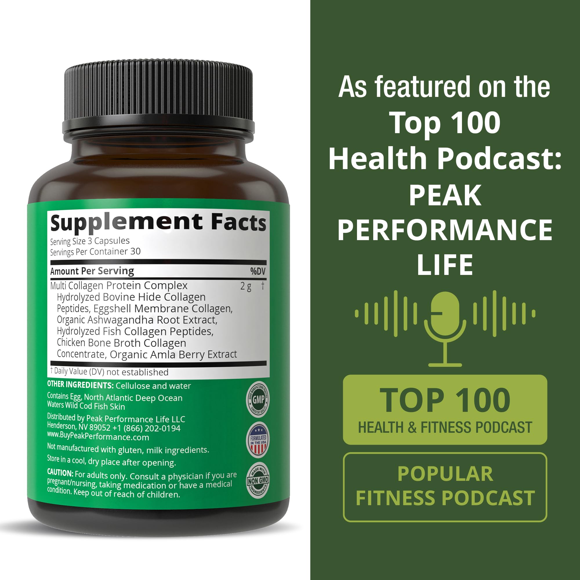 Programme don Peak Performance All 5 Multi-Collagen avec Vitamin Angels : impact social potentiellement positif
