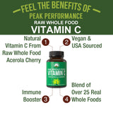 Gélules Peak Performance vitamine C Acerola 500 mg, absorption potentielle élevée