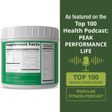Cuillère doseuse Peak Performance prête à être ajoutée au smoothie