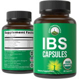 Peak Performance IBS Capsules – Bouteille avec gélules, soutien digestif léger.