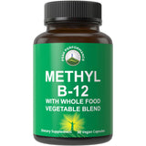 Peak Performance Methyl B12 – bouteille de capsules favorisant énergie et absorption.