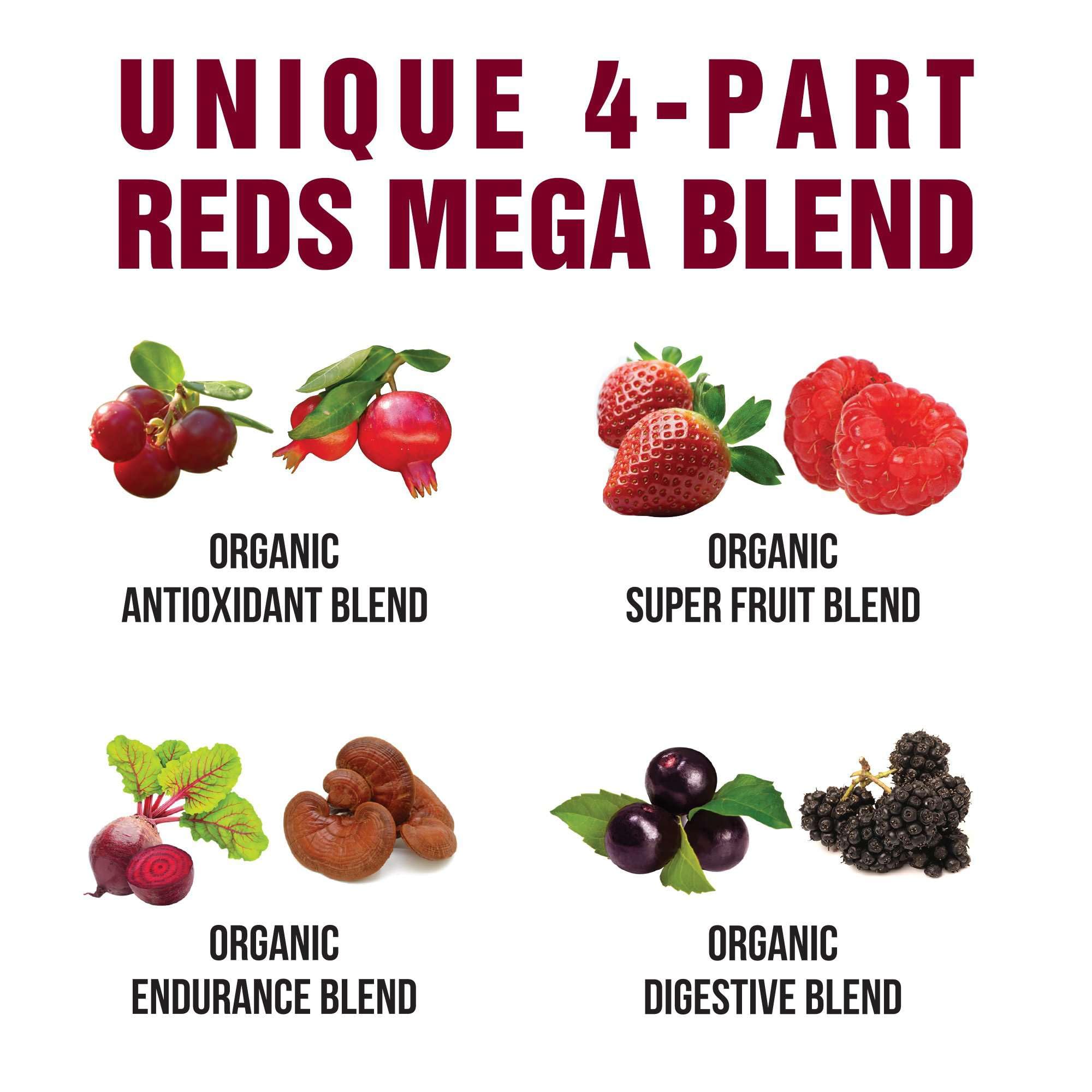 Peak Performance Organic Reds : shake matin évoquant énergie légère et nutrition.