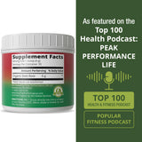 Peak Performance poudre de betterave rouge, soutien nutritionnel pour récupération et endurance.