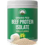 Protéine Peak Performance boeuf isolat en bouteille vanille, goût riche pour post-entraînement