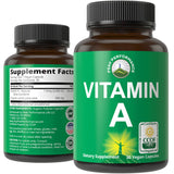Peak Performance Vitamine A – Bouteille: soutien potentiel immunitaire et vision.